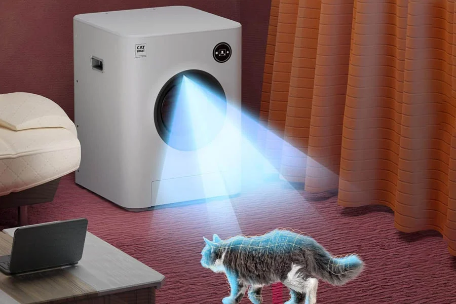 auto scooping litter box
